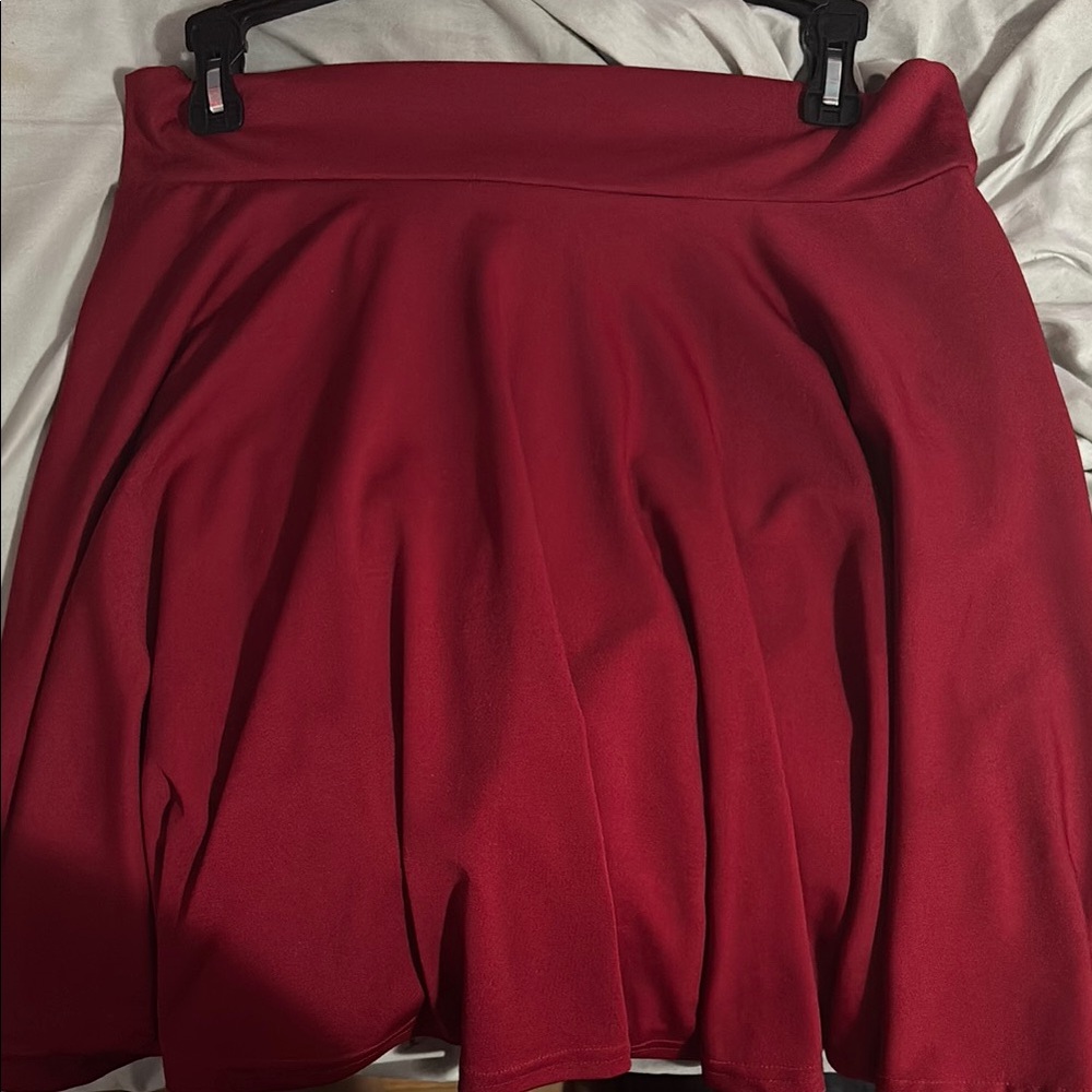 Red Skater Skirt